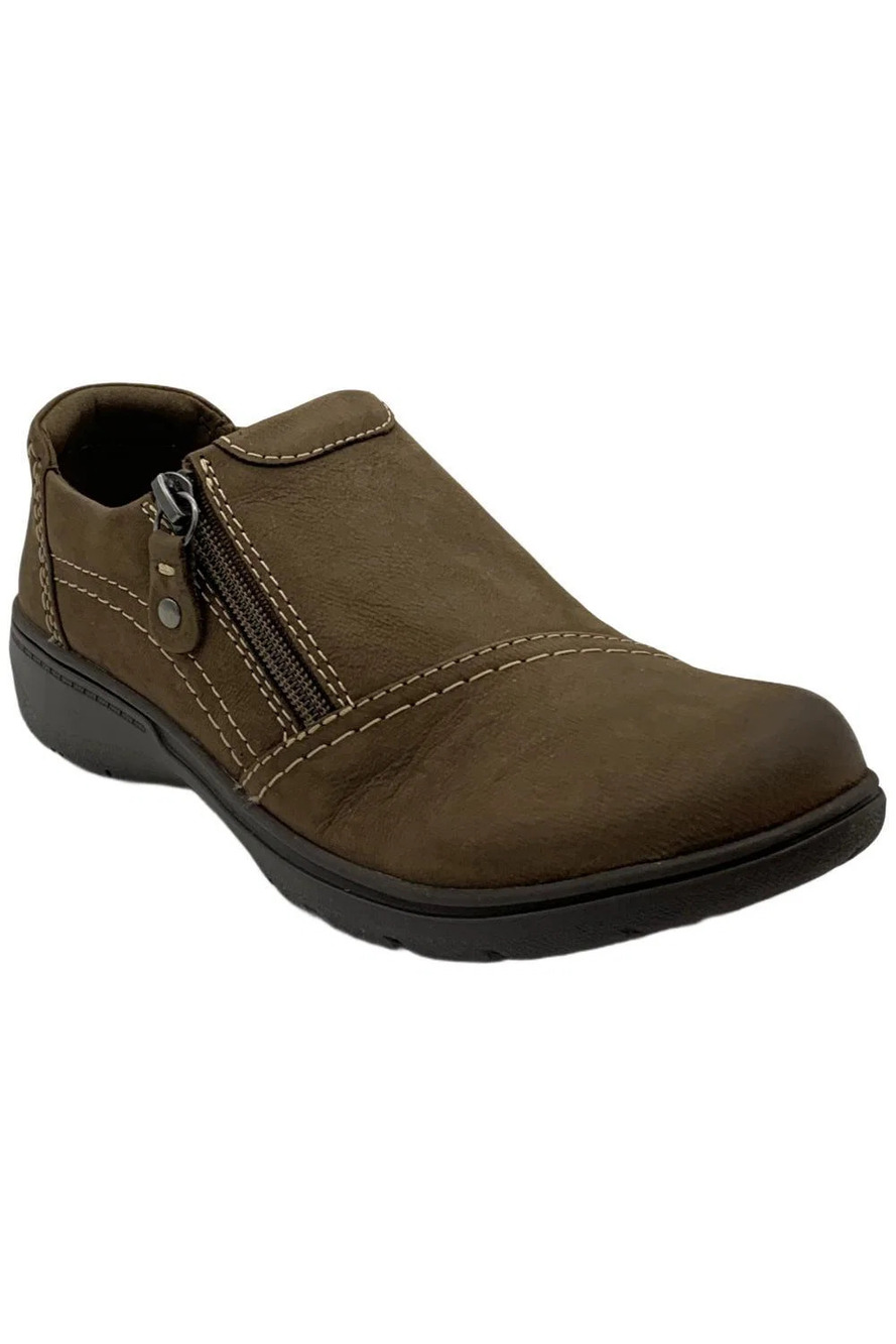 Clarks Collection Carleigh Ray Heritage Casual Leather Shoe Taupe - Medium